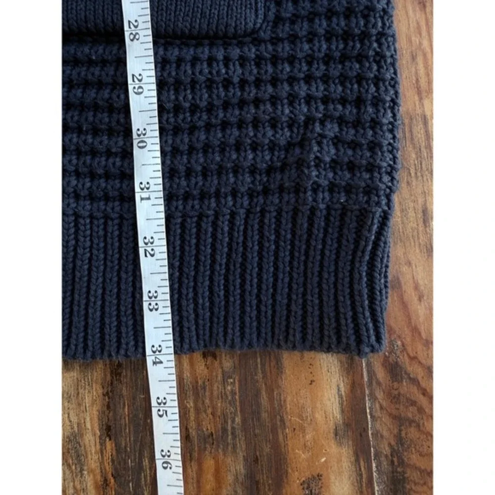 A6 Banana Republic Toggle Cardigan Heavy Waffle Knit Wool Blend Sweater‎